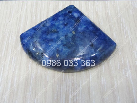 Mặt Dây Chuyền Hình Quạt Đá Lapis Lazuli