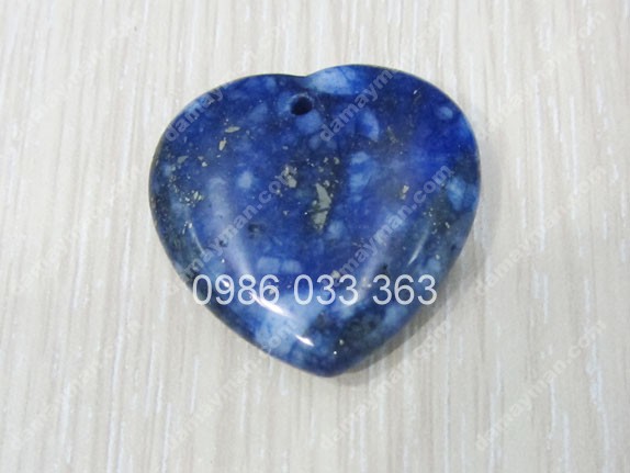 Mặt Dây Chuyền Trái Tim Đá Lapis Lazuli