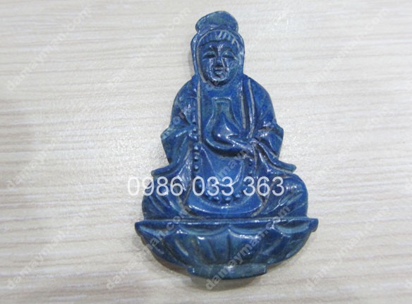 Mặt Dây Chuyển Phật Bà Đá Lapis Lazuli