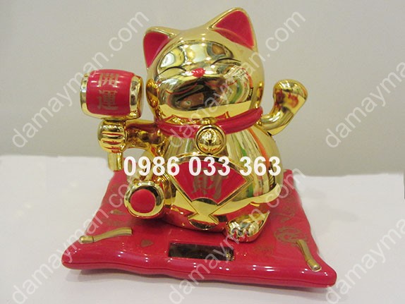 Mèo Thần Tài Maneki Neko Vàng 814