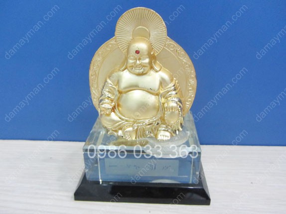 Phật Di Lạc 2 Mặt Đế Kiếng Xi