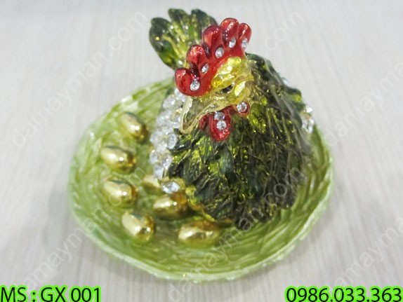 Gà Ấp Trứng Xi Vàng (9trứng)