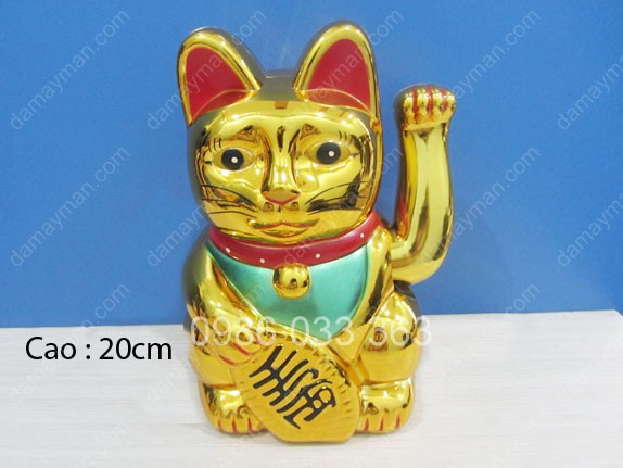 Mèo Thần Tài May Mắn 8( 20cm)